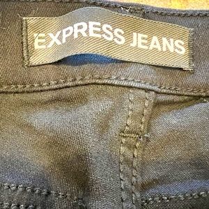 Black ripped jeggings